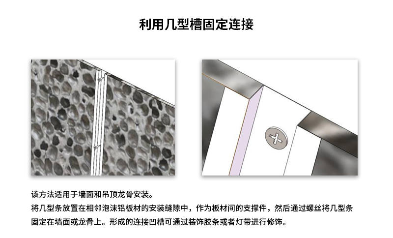 利用幾型槽固定連接